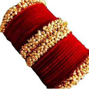 Бордовый, золотой и красный индийский браслет со стразами, бисером