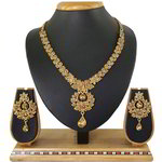 *Цвета меди и золотое медное индийское украшение на шею со стразами