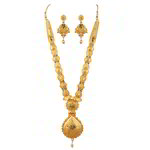 *Золотое индийское украшение на шею со стразами