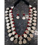 *Серебристое индийское украшение на шею