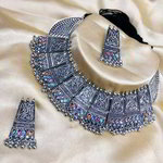 *Серебристое индийское украшение на шею