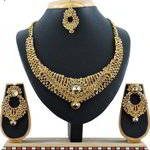 *Цвета меди и золотое медное индийское украшение на шею со стразами