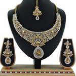 *Цвета меди и золотое медное индийское украшение на шею со стразами