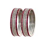 *Золотой и розовый латунный индийский браслет со стразами