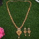 *Молочное, цвета меди и золотое индийское украшение на шею из меди с искусственными камнями