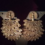 *Золотые индийские серьги