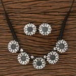 *Серебристое латунное индийское украшение на шею