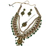 *Разноцветное и золотое индийское украшение на шею со стразами, искусственными камнями