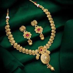 Бордовое, цвета меди, золотое и красное индийское украшение на шею из меди с искусственными камнями